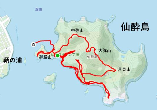 仙酔島地図