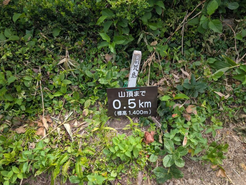 前荒島岳