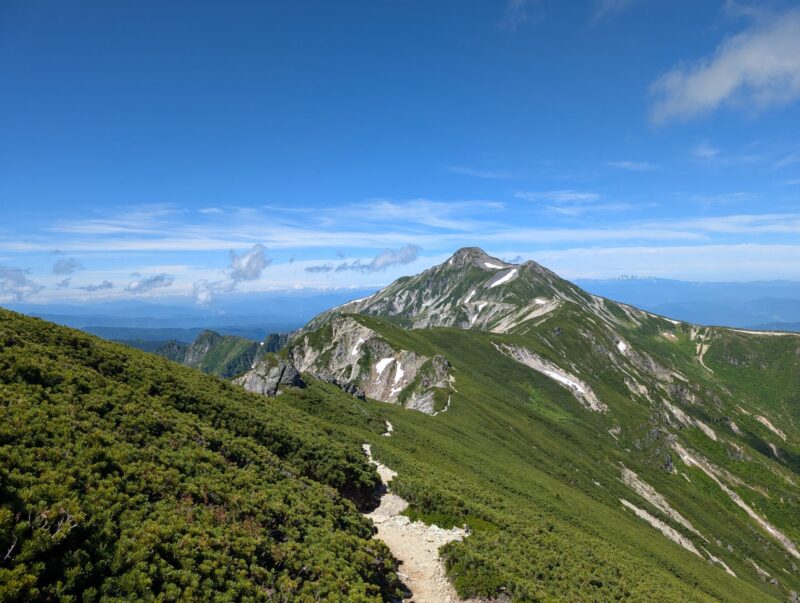 笠新道分岐
