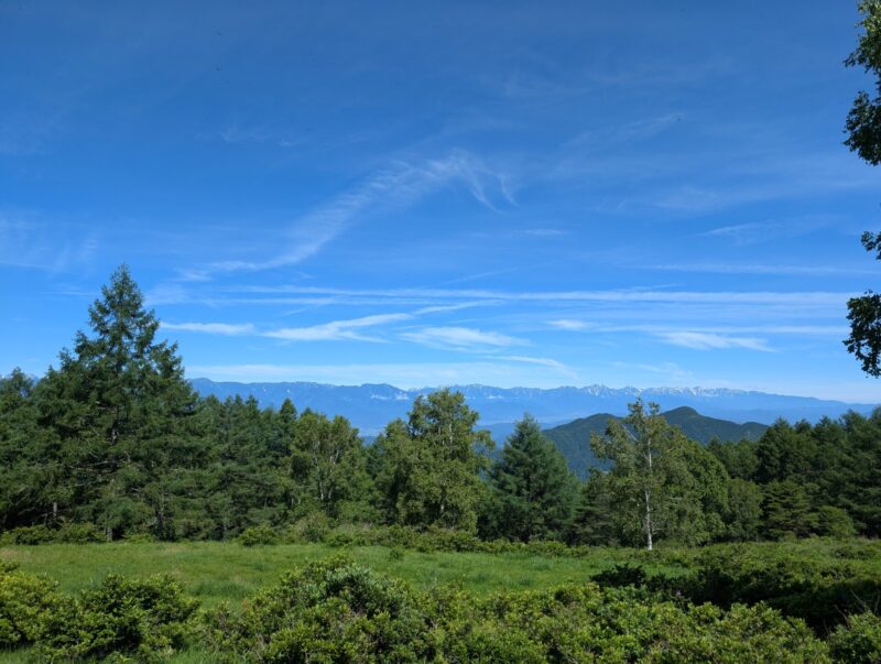 北アルプスの山々
