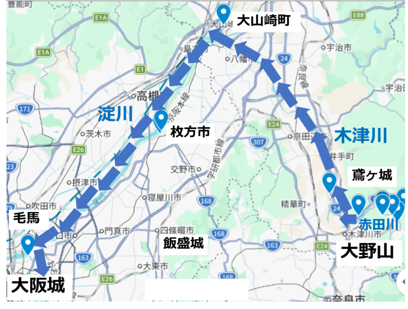 残念石の運搬ルート